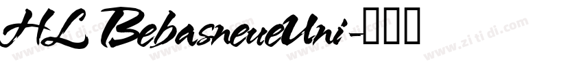 HL BebasneueUni字体转换